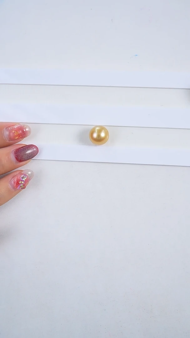 【闪购商品】海水珍珠裸珠未镶嵌12-13mm 金珠裸珠