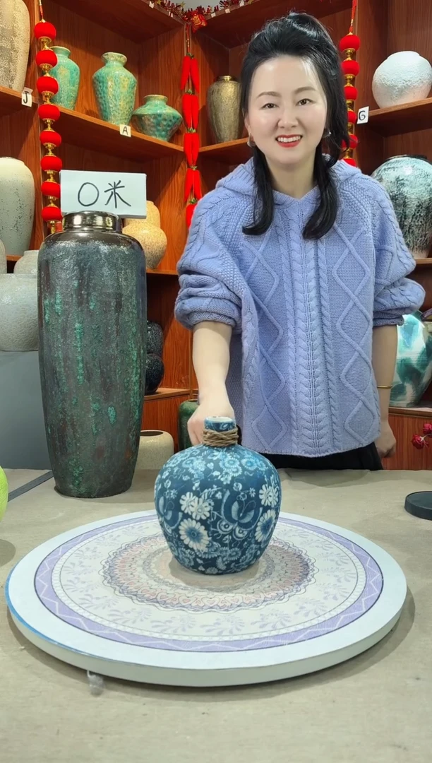 【闪购商品】瓶111111111 不装水青花麻绳小号