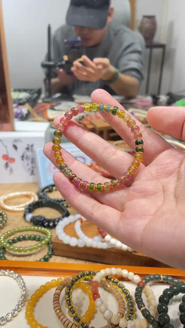 未镶嵌手串碧玺汐***?6mm多宝碧玺手串