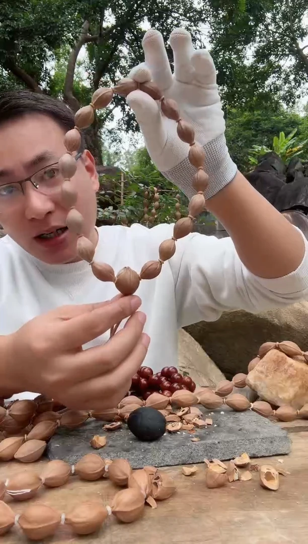 【闪购商品】橄榄核手串1524三面佛梅林铁核原生态素串1680