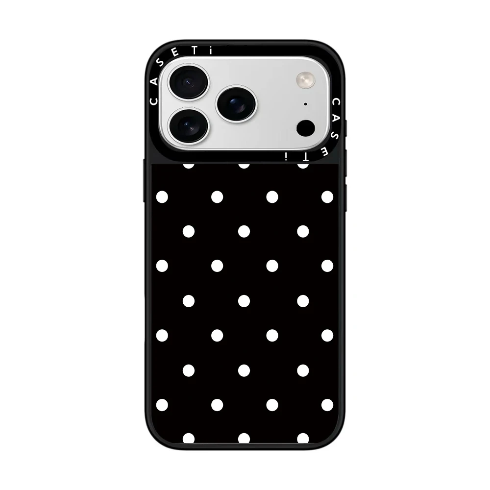 白色波点适用苹果17promax手机壳iphone15/16网红14