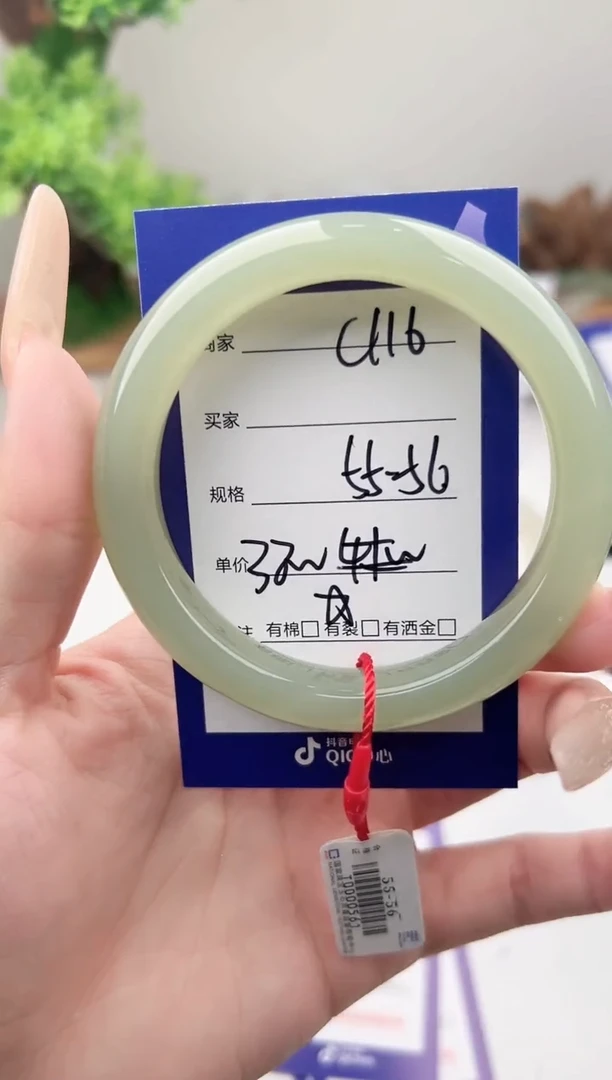 未镶嵌手镯和田玉微色差C116