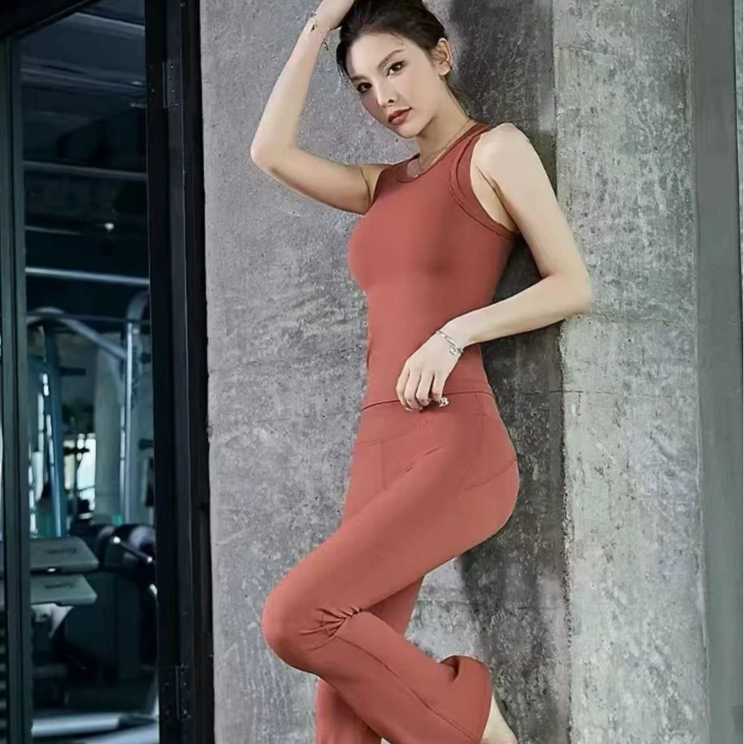 C-305瑜伽背心无袖显瘦时尚美背