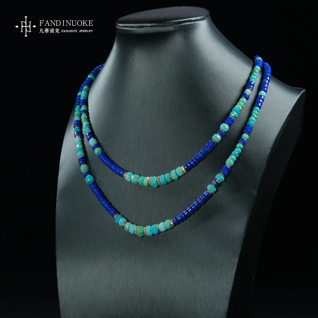 L【加加专属】22 MJ63723-绿松石设计款项链-多样性发一件-5～6mm