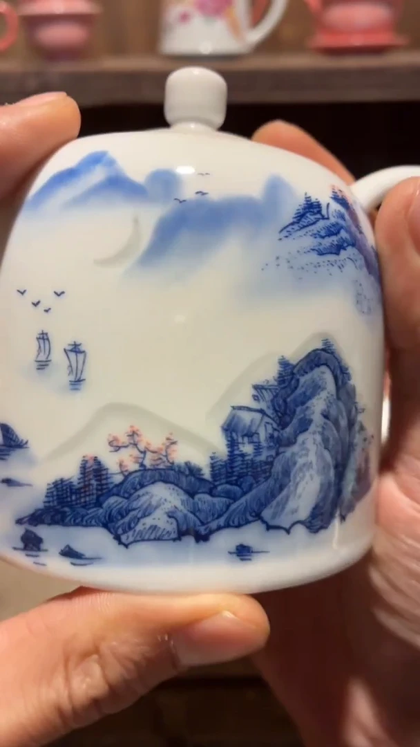 摆件瓷AG40景德镇陶瓷摆件