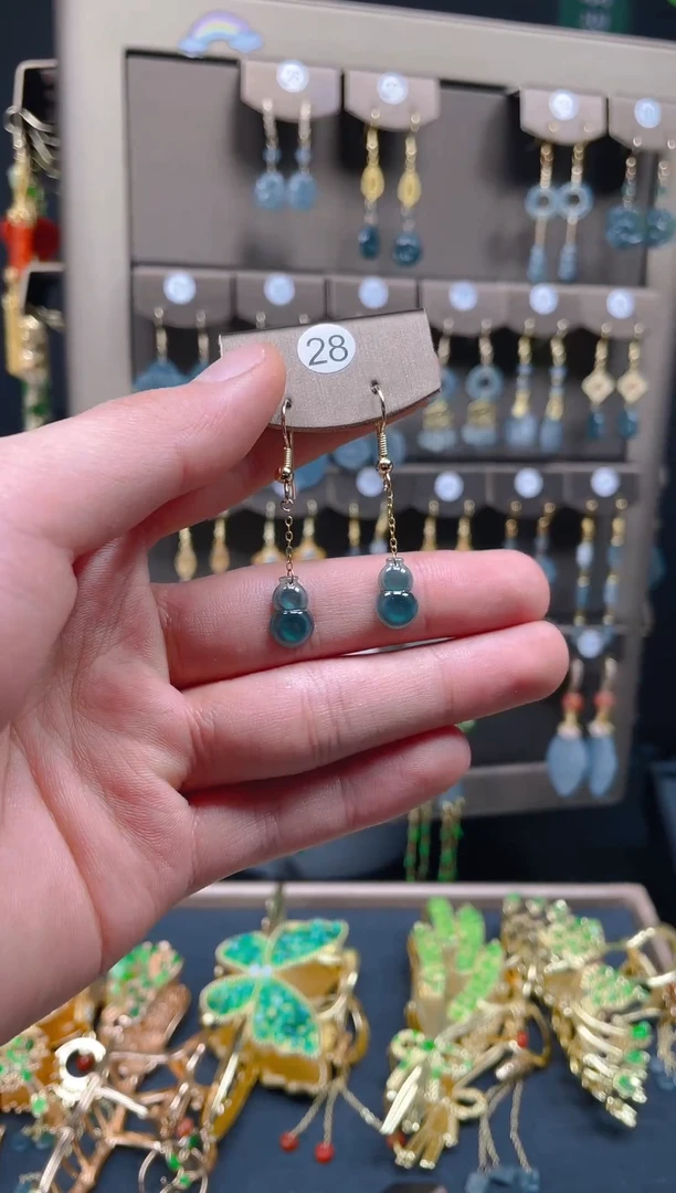 【闪购商品】翡翠耳饰合金0113翡翠饰品