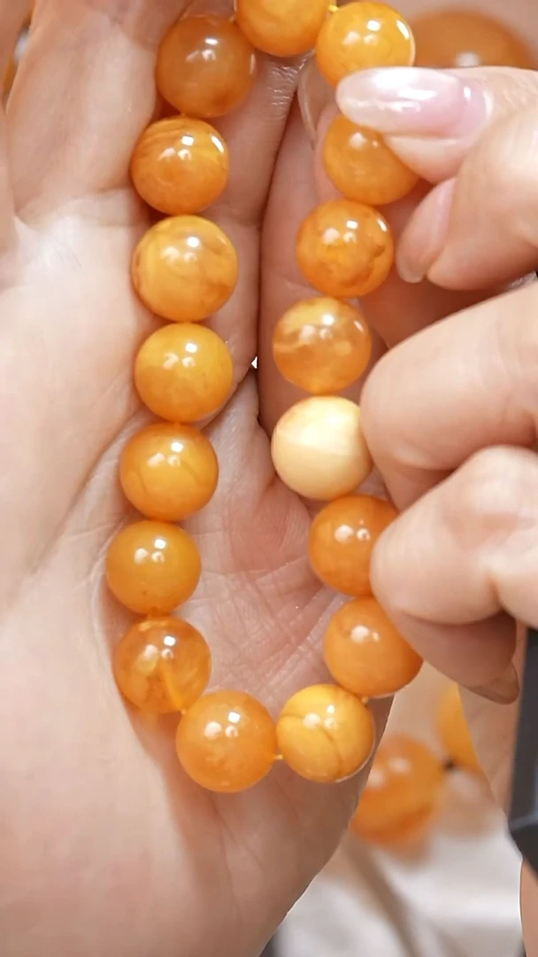 蜜蜡颈饰未镶嵌6517天然蜜蜡珠宝奇石云端妖孽妖花全部保真
