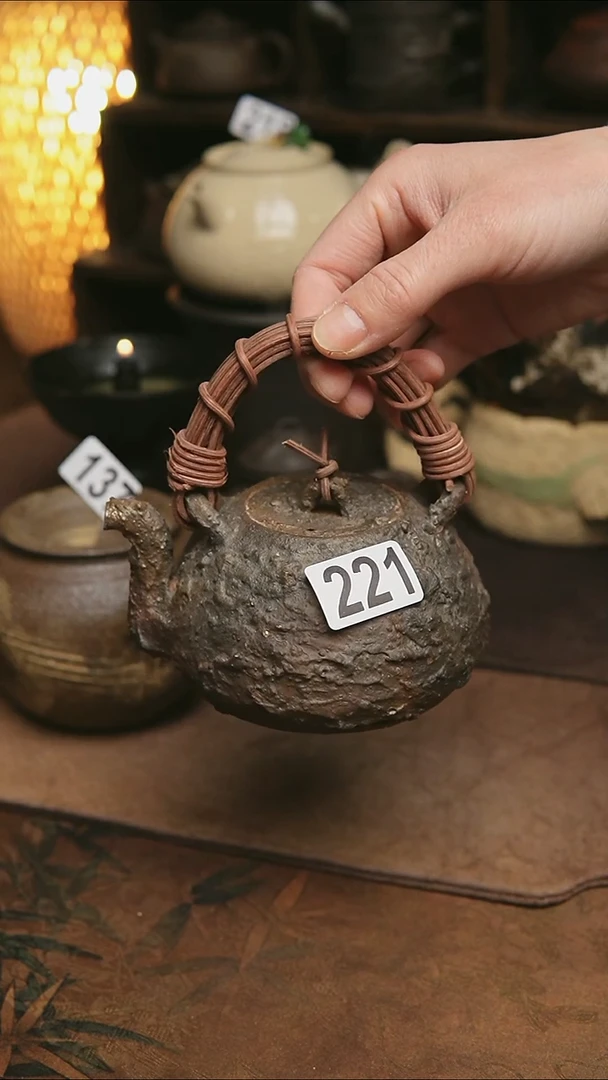 221号裸柴烧全手工煮茶壶225毫升