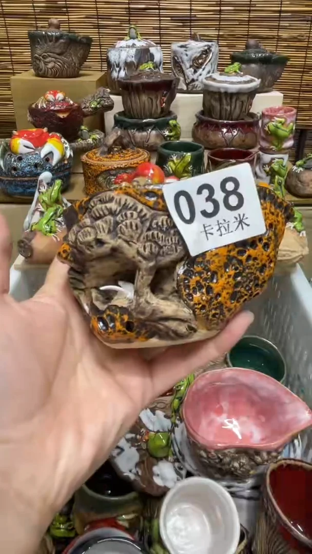 金*038精美粗陶手工柴烧