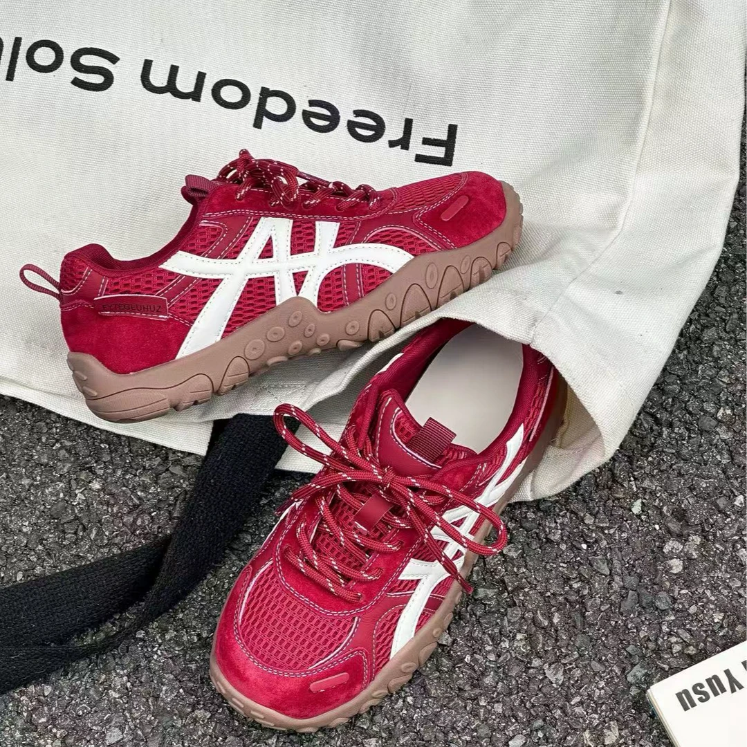 2025秋季韩版阿甘鞋百搭轻便休闲运动鞋网面透气