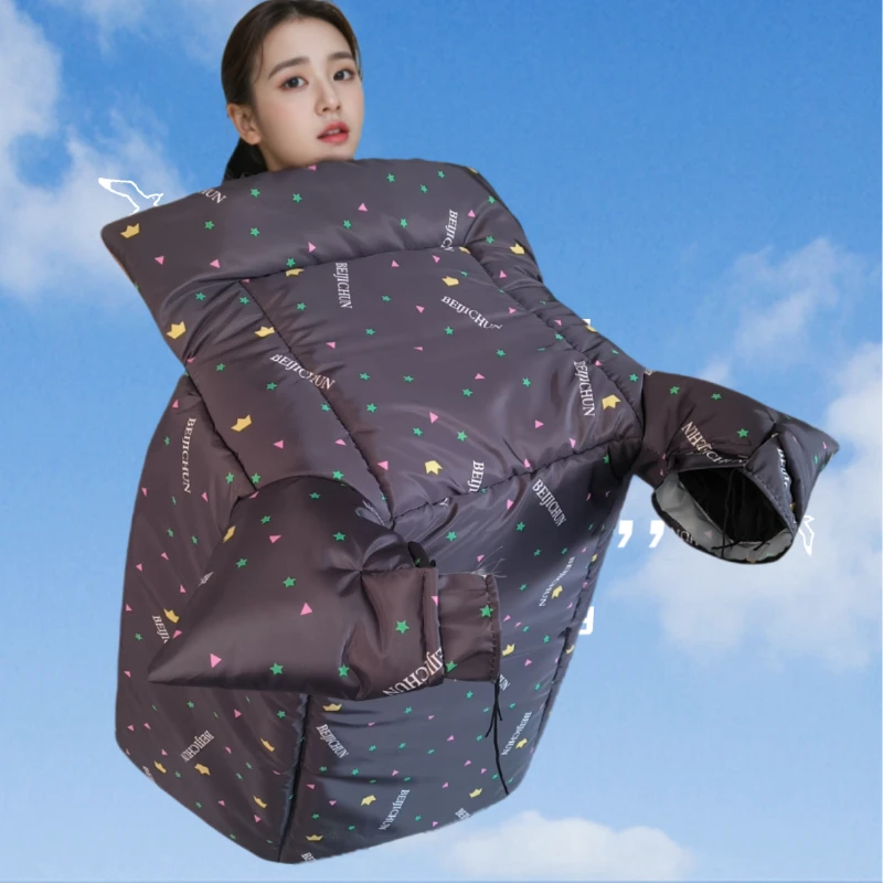 电动车挡风被防雨冬款冬季加绒加厚防风保暖电瓶车摩托车通用防水