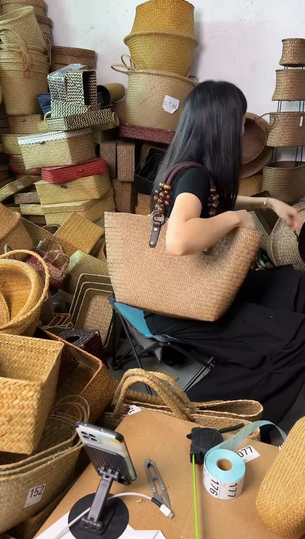 草编草编包/草编收纳盒微瑕疵