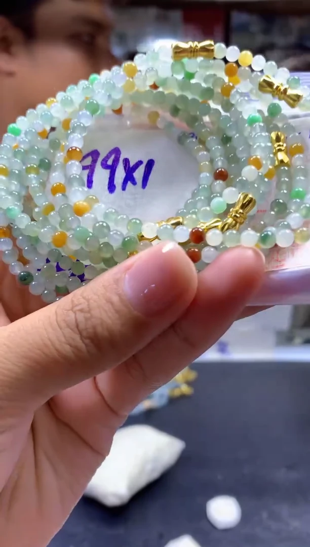 定制翡翠未镶嵌手串#99元多样性拍一发一毛货需抛