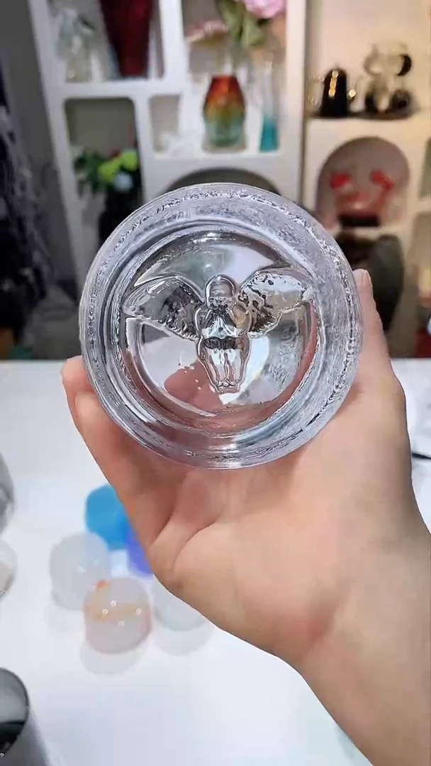 【闪购商品】水晶玻璃2只XQ艺术天使杯（天使在底部）