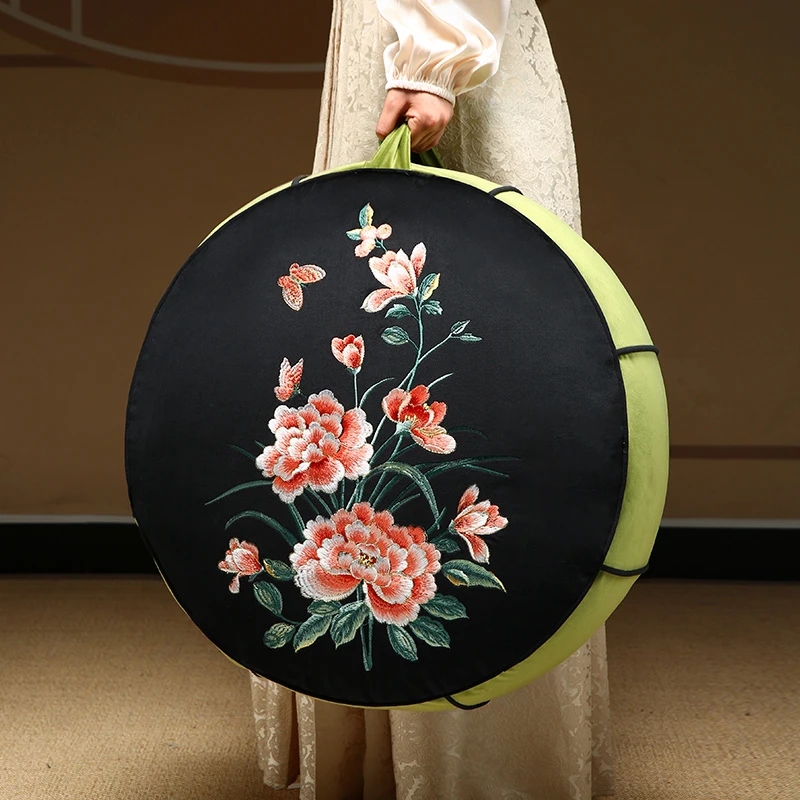 圆坐墩中式客厅榻榻米蒲团垫高级感懒人沙发脚踏地上看书地毯坐垫