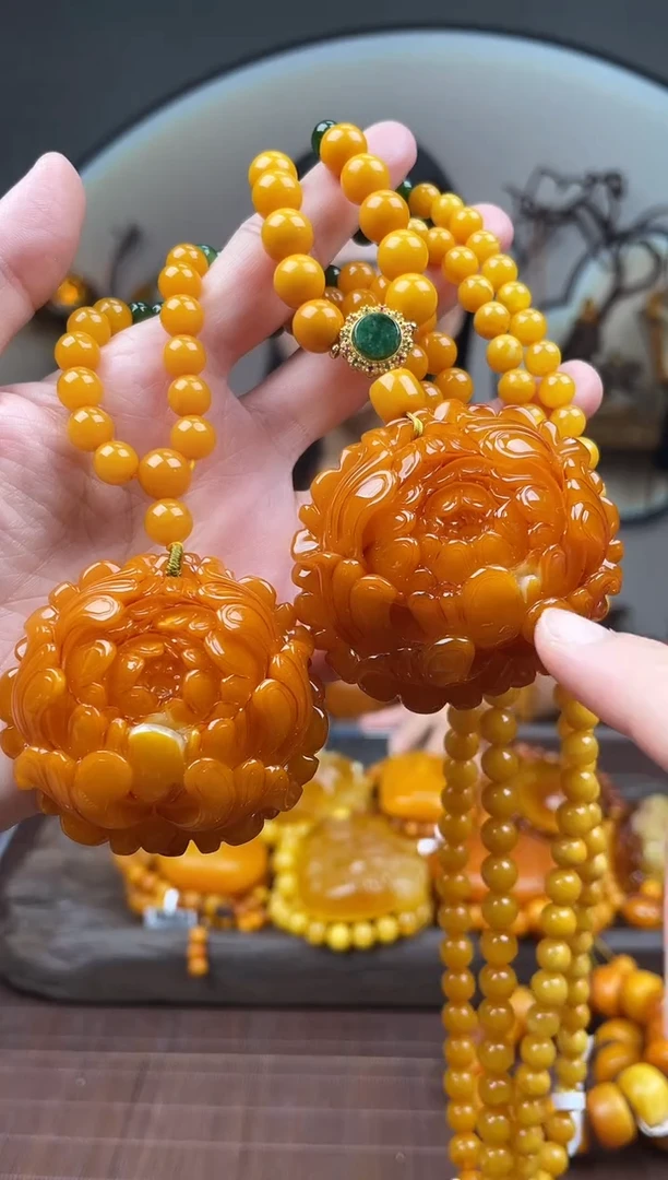 裸石琥珀未镶嵌首饰 假1赔4（多样性发货1件（微瑕