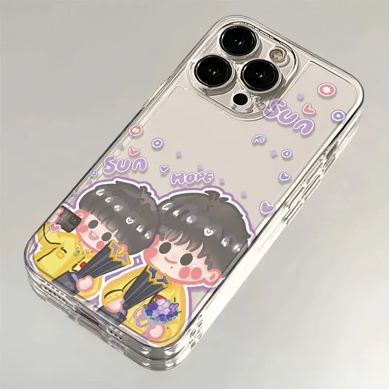 莎头夺冠适用苹果16/15promax透明太空壳13华为OPPOvivo小米软壳x