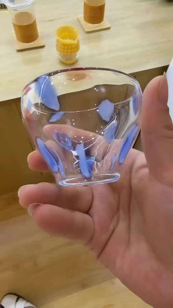 小**土玉见蓝色斑点主人杯