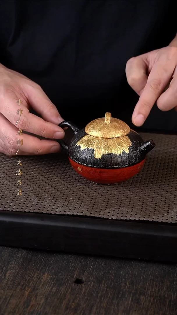 370大漆茶器小康茶器