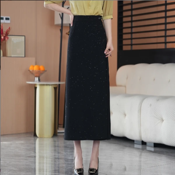 2026早春新款一片式繁星高腰半身裙时尚显瘦遮肉显瘦减龄#2967-1