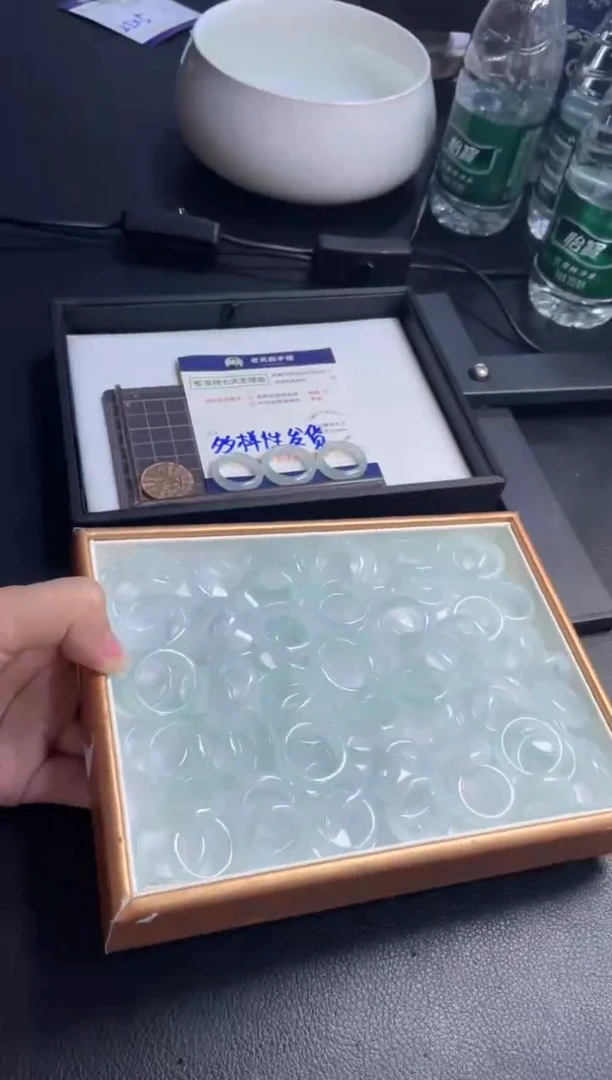 翡翠挂件未镶嵌戒圈FL08/多样性发其一CP配绳