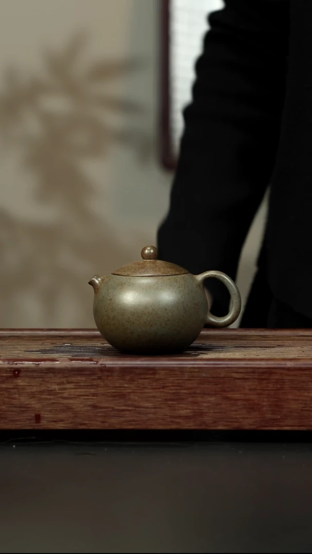 茶壶紫砂蟹壳青柴烧 西施