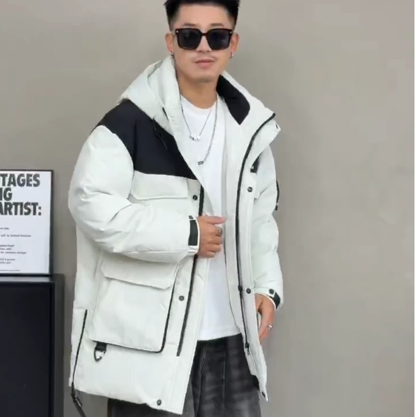 （帅大）9893#加厚保暖冬季新款男士连帽外套