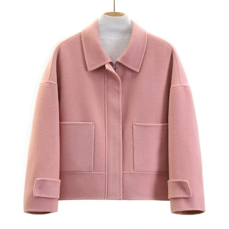 【伍莎-自营】通勤百搭短双面呢外套#WYX48B060