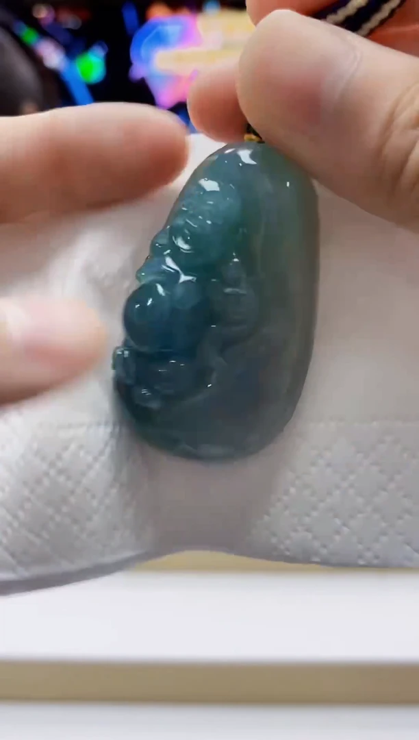 未镶嵌定制翡翠-毛货挂件24