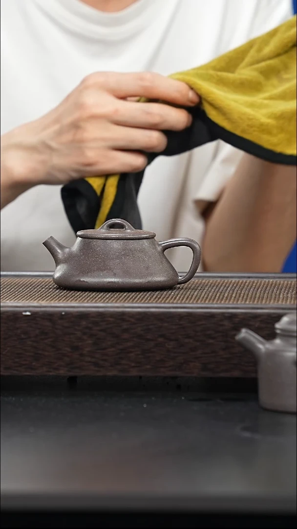 茶壶紫砂全手工千天青曲瓢