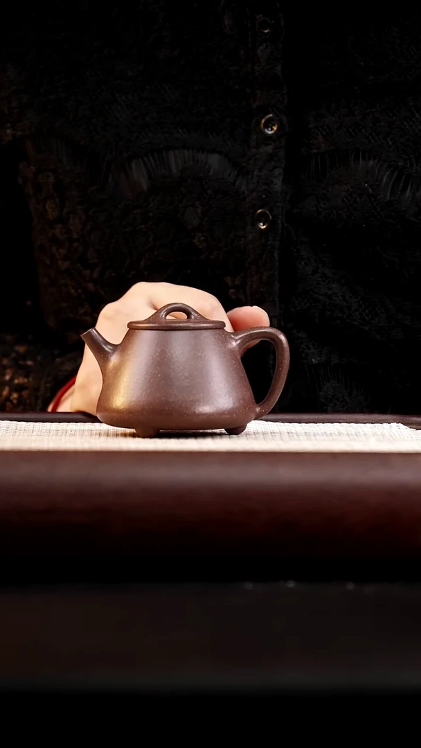 茶壶紫砂古天青高石瓢