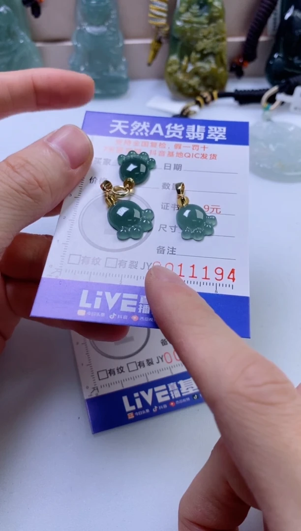 翡翠未镶嵌颈饰多样性发一件