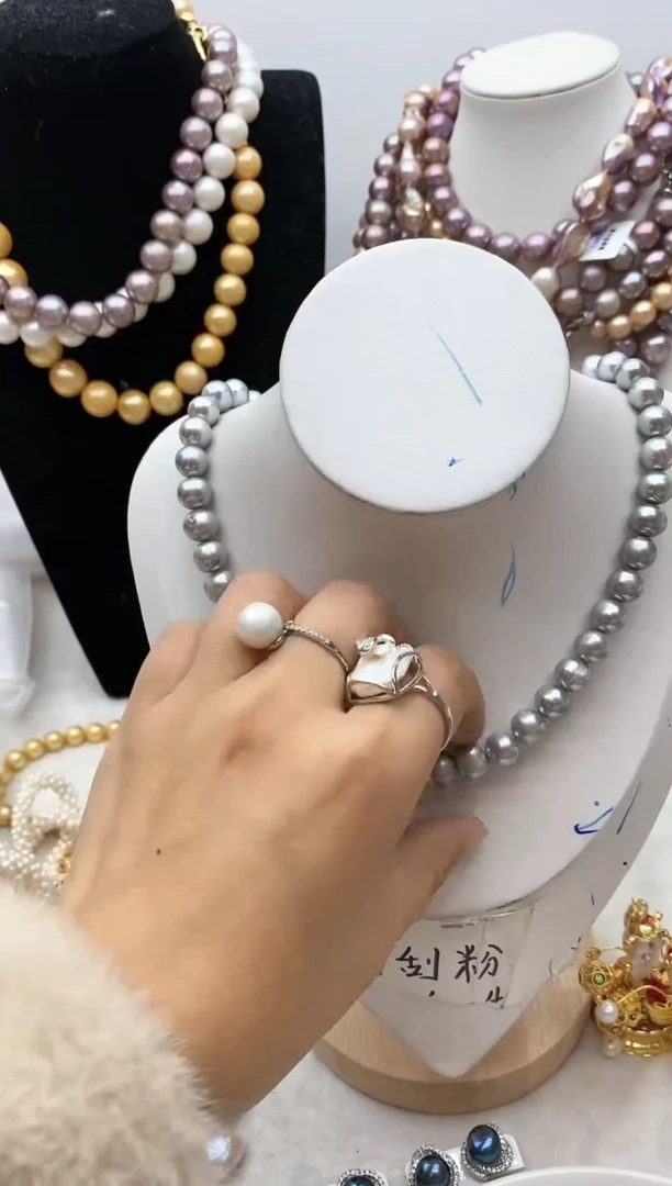 【闪购商品】淡水珍珠颈饰钛钢111