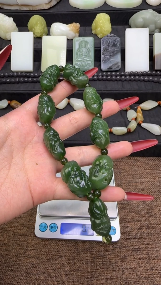 未镶嵌手串和田玉手持