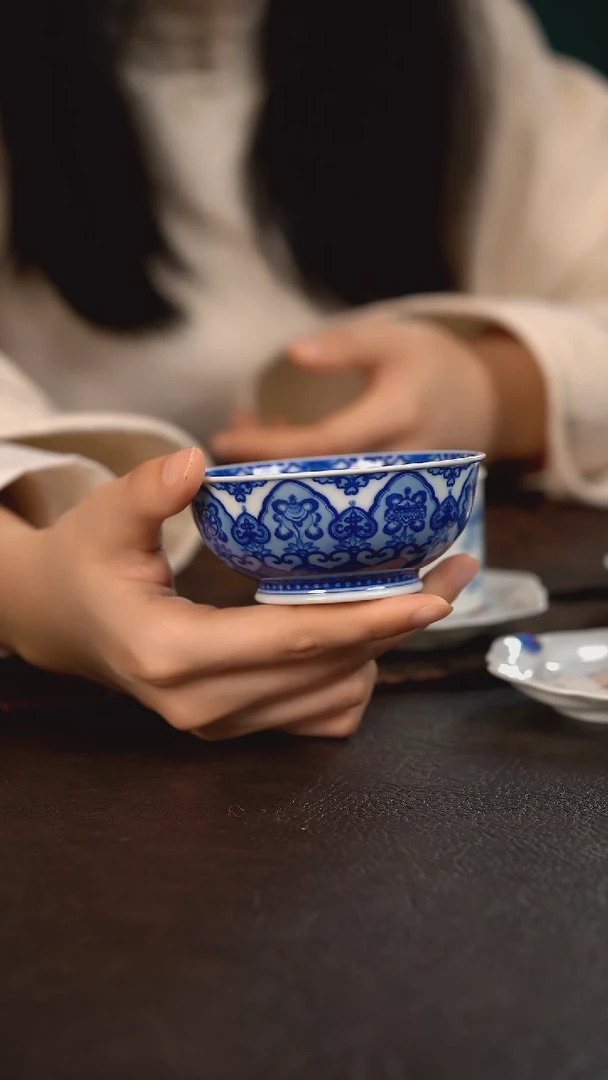 【闪购商品】杯仪贤堂宝相高脚普洱杯