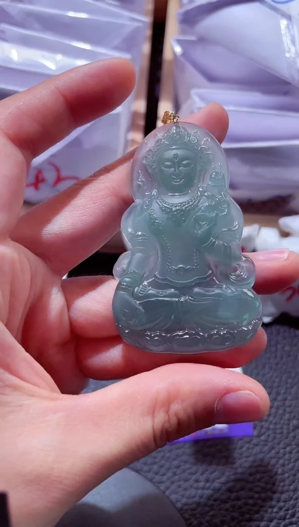 颈饰18K金镶嵌翡翠00001958