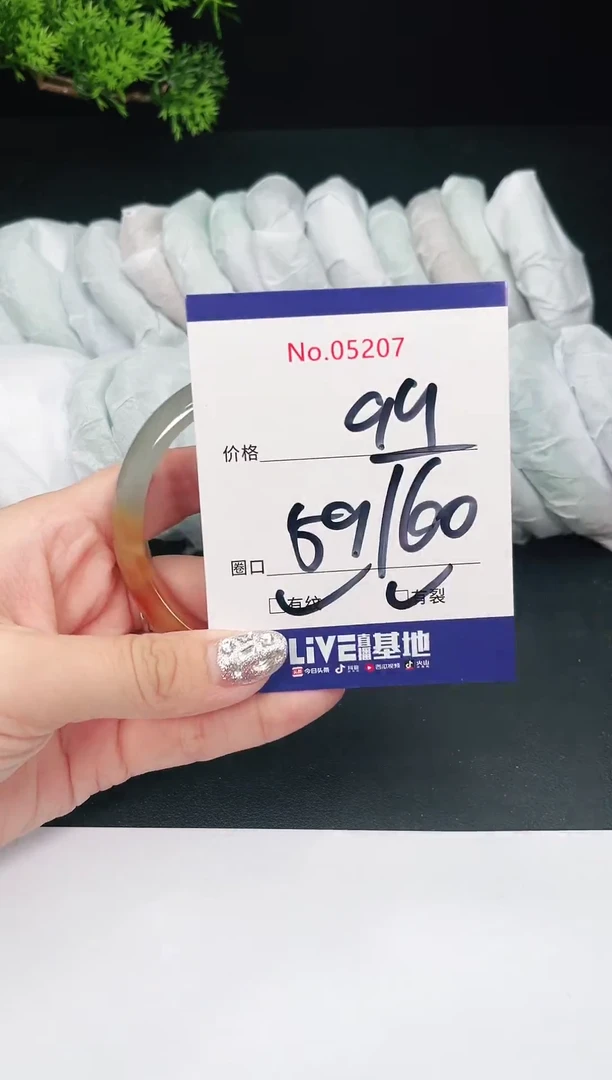 未镶嵌手镯翡翠05207