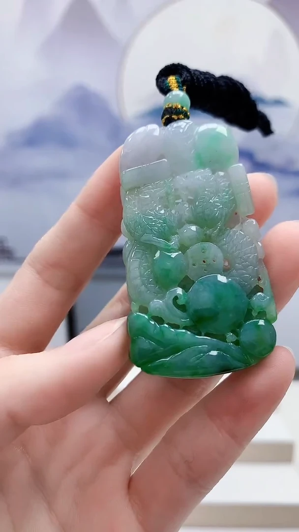 未镶嵌定制翡翠5028ry-毛货挂件77