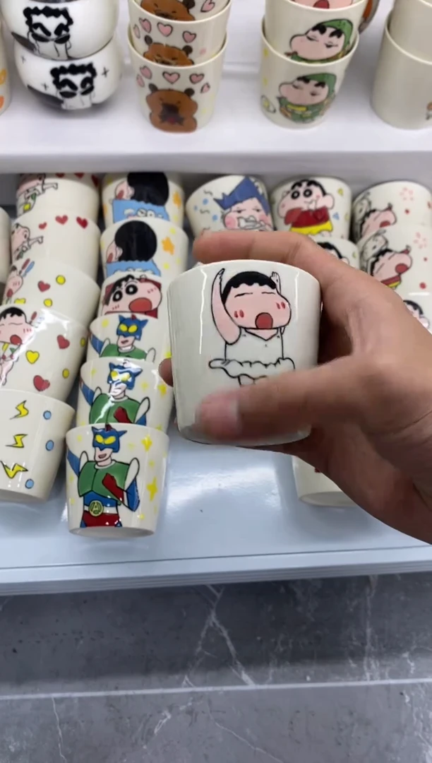 高温釉下彩纯手工手绘陶瓷