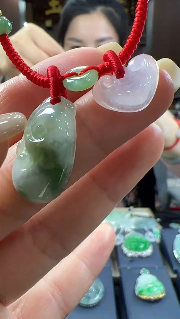 【闪购商品】翡翠挂件未镶嵌脚链