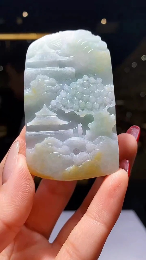 【闪购商品】定制翡翠未镶嵌1004hm-毛货挂件18