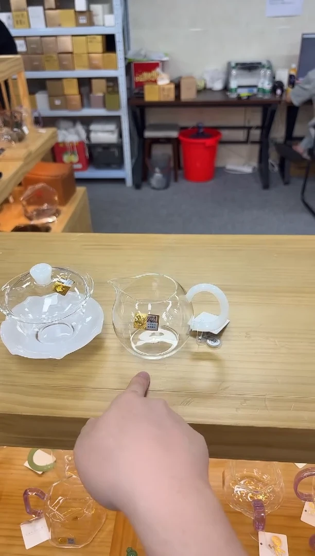 禾器畅然白玉+禾器荷叶盖碗白玉