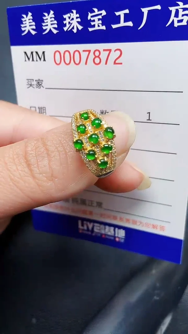翡翠银S925镶嵌颈饰7872