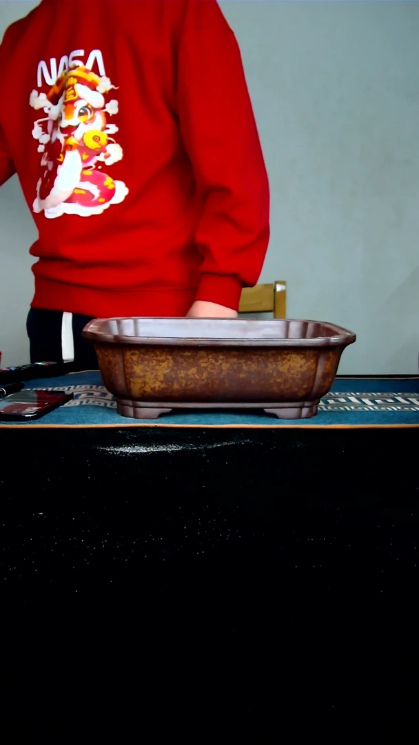 【闪购商品】紫砂花盆28.5*22*8内径紫砂花盆