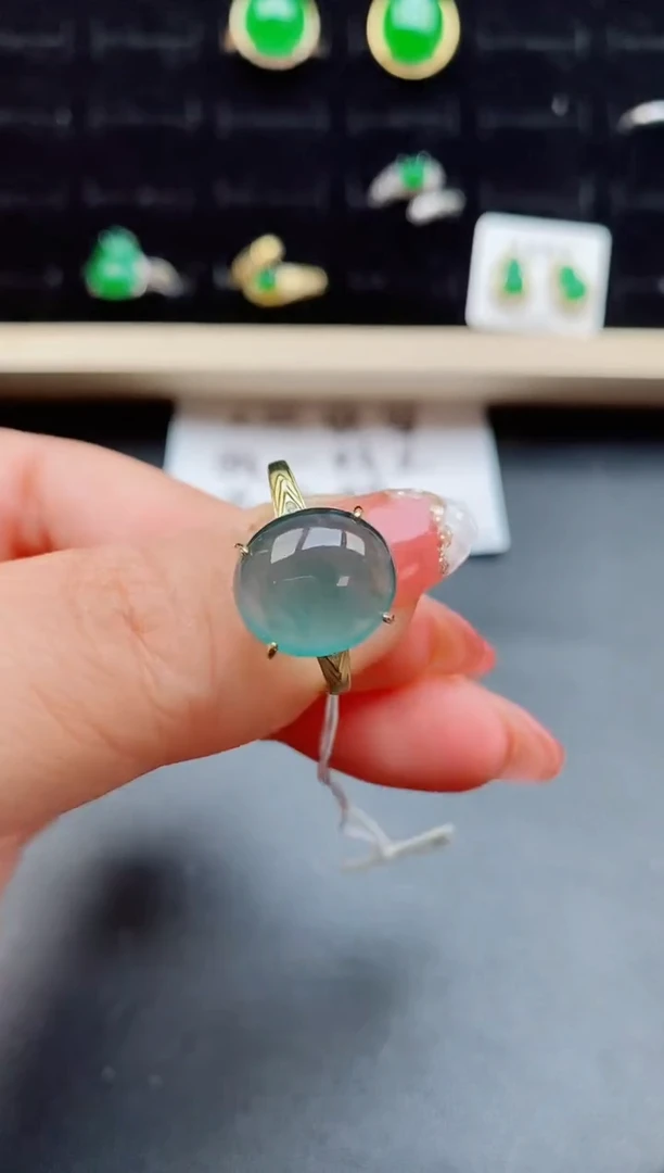 【闪购商品】翡翠戒指银S925镶嵌508050