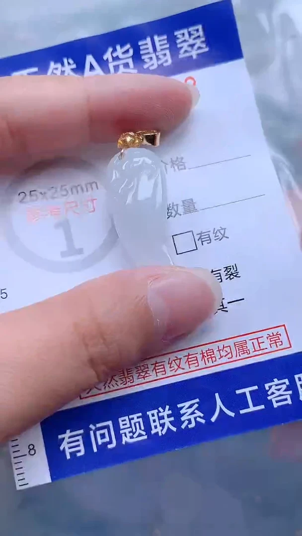 翡翠未镶嵌吊坠(不含链)1