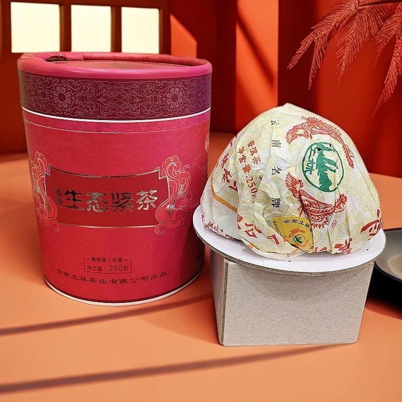 2014年 土林凤凰 生态紧茶 普洱生茶 250克