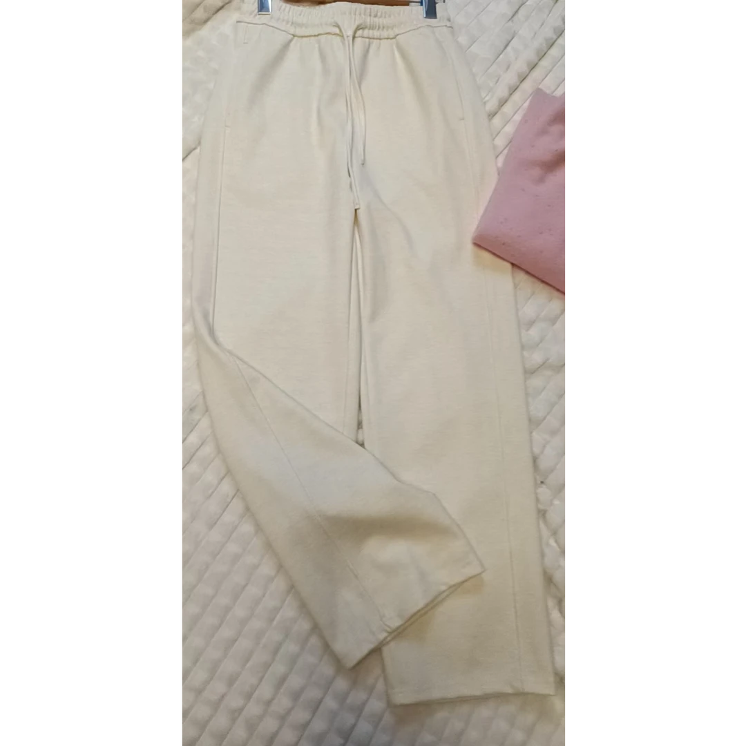 窄版垂感直筒裤女早春百搭A8658