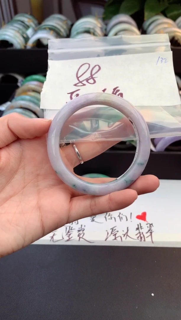 未镶嵌手镯翡翠双*毛货需精细抛光+多人