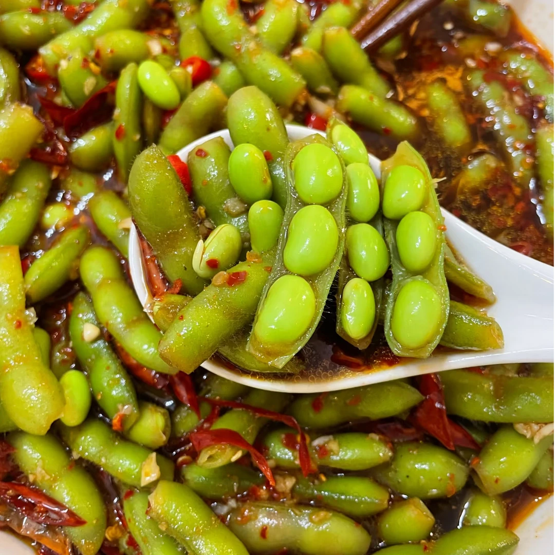 凉拌毛豆 下酒菜毛豆同城送毛豆同城配